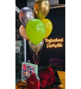 gül buket balon çıkolata 